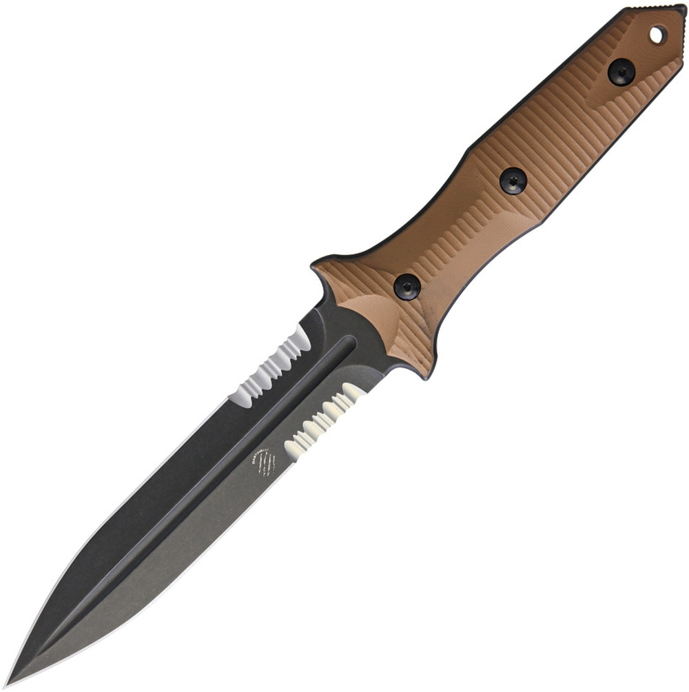 Bastinelli Creations GROZO Fixed Blade Dagger (Coyote G10)