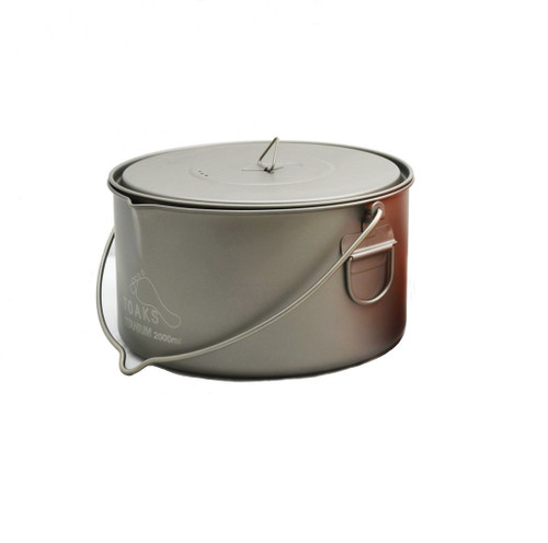 TOAKS TITANIUM 2000ML POT WITH BAIL HANDLE