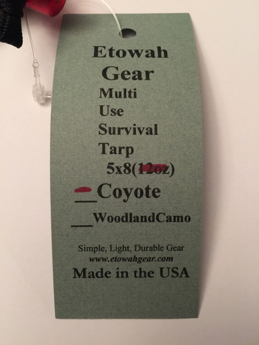 Etowah Outfitters M.U.S.T. Tarp Shelter Kit (1.9oz. Coyote)