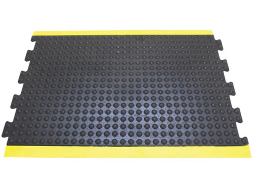 Trade Shop Direct Bubblemat Black/Yellow 0.6m x 0.9m Middle