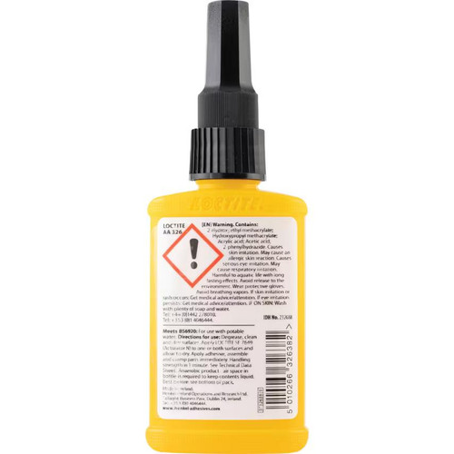 Loctite 232688 326 Structural High Impact Magnet Bonder Adhesive, 50ml