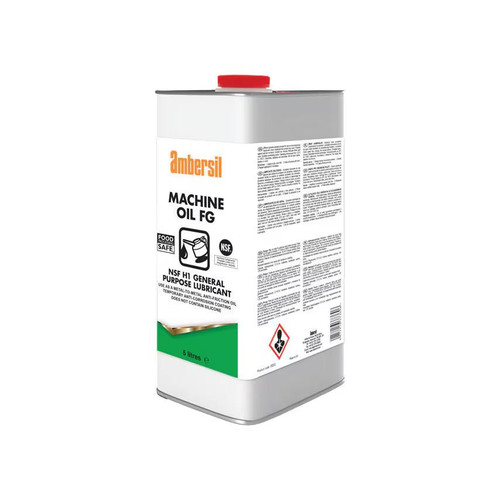 Ambersil 30255 Medium Duty Machine Oil (Food Grade Lubricant) NSF H1 Reg 5 L