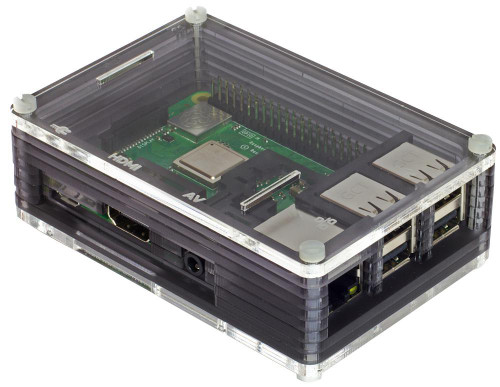 Pibow 3 B+ (Raspberry Pi 3 B+, 3, & 2) (Ninja)