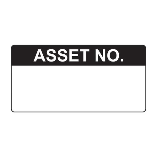 Asset Number Sticker, Roll of 250