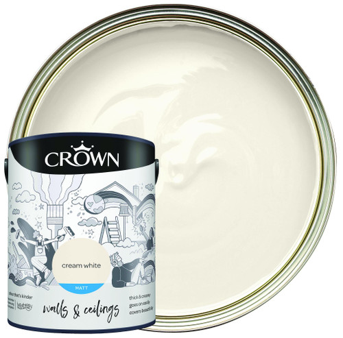 Crown Retail Core Emulsion Matt Cream White 5 L