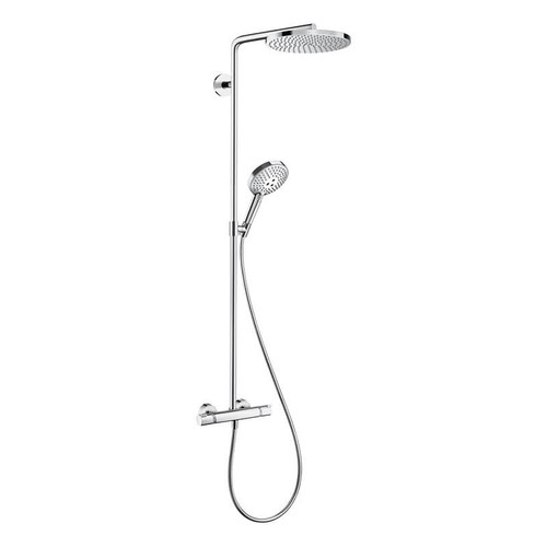 hansgrohe Raindance Select S Showerpipe 240 1jet PowderRain with Thermostatic Shower Mixer hansgrohe Raindance Select S Showerpipe 240 1jet PowderRain with Thermostatic Shower Mixer