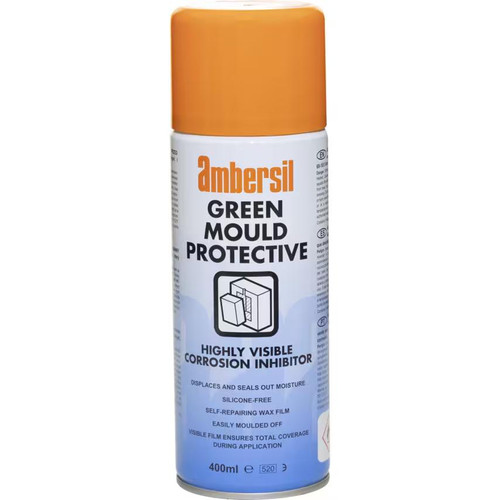 Ambersil Green Mould Protective Coating Highly Visible Corrosion Inhibitor Spray 400ml