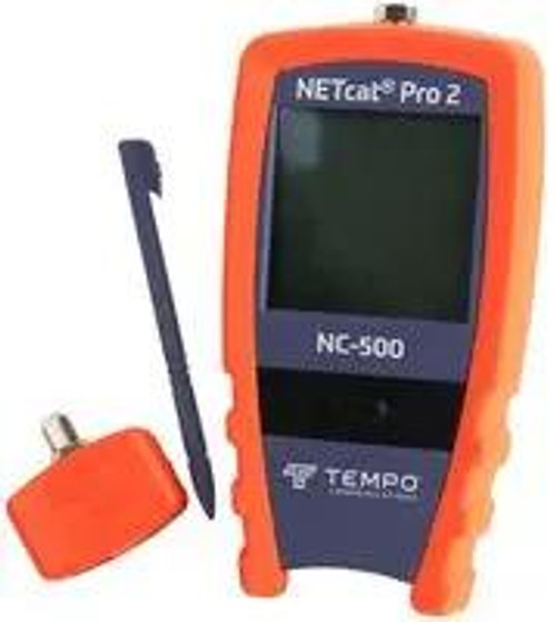 TEMPO NC-500 Digital Cable Tester for Voice, Data, Video, Coax, Ethernet | Step TDR Wiring Troubleshooter | CAT5 CAT5e CAT6 Coax STP UTP (Professional Grade) TEMPO NC-500 Digital Cable Tester for Voice, Data, Video, Coax, Ethernet | Step TDR Wiring Troubleshooter | CAT5 CAT5e CAT6 Coax STP UTP (Professional Grade)