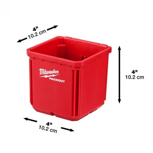 Milwaukee Packout Container 10 x 10 cm Pack of 2