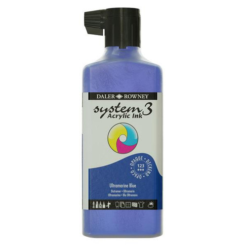 Daler-Rowney System3 Acrylic Ink, Opaque, Ultramarine Blue Daler-Rowney System3 Acrylic Ink, Opaque, Ultramarine Blue