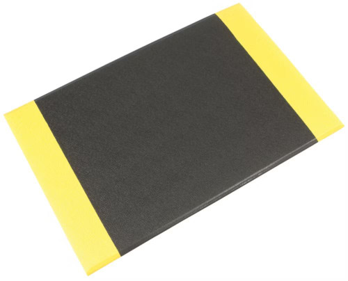 COBA Europe Anti-Fatigue Orthomat Charcoal/Yellow 0.9m x 1.5m