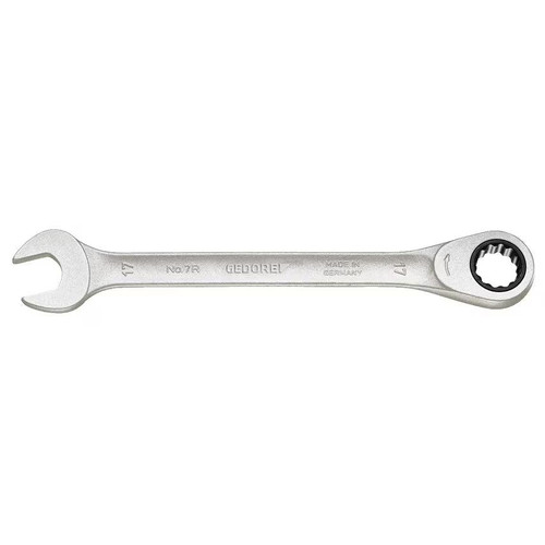 GEDORE Open-ended Spanner with Ring Ratchet, AF 24 mm