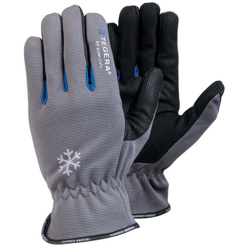 Ejendals 417-8 Size 8 Tegera 417 Synthetic Leather Glove - Grey/Black