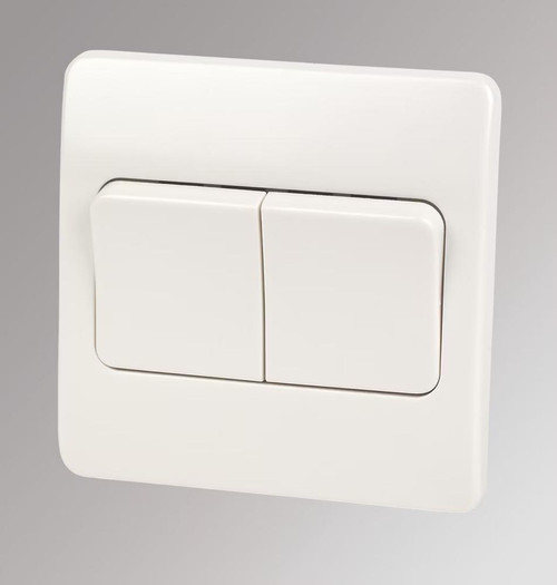 Mk K4782WHI 2-Gang Single Pole 2-Way Wide Rocker Switch