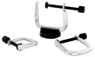 Modelcraft PCL1003 3 G-Clamps and Magnet, Silver