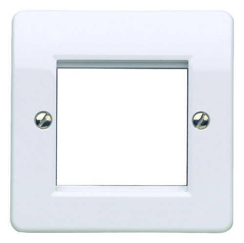 Logic Plus 1 Gang 2 Module Euro Frontplate