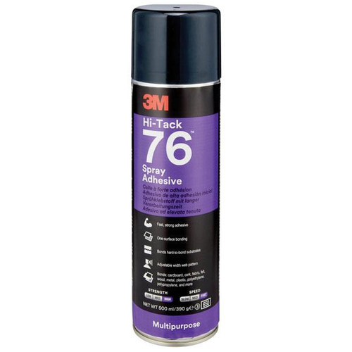 3M Spray76 Hi-Tack Adhesive, 500 ml, Beige
