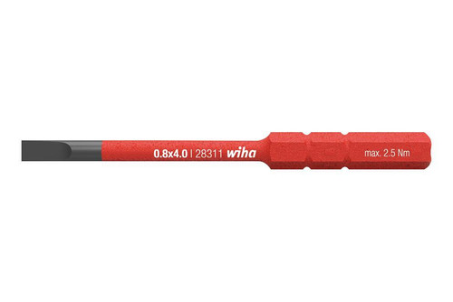 Wiha slimBit Electric 2,5 x 75 mm, Red, (283110025)