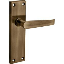 Designer Levers - Victorian Straight Lever Door Handles - Antique Brass