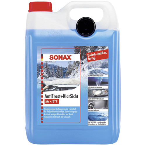 SONAX Antifreeze + Clear View up to -18 °C Citrus (5 litres)