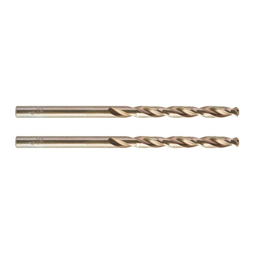 Milwaukee HSS-G THUNDERWEB Metal Drill Bits (2) 4.0mm OL:75mm WL:43mm