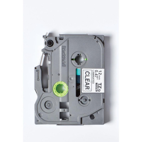 Brother TZe-131S Labelling Tape Cassette, Black on Clear, 12mm (W) x 4M (L), Laminated, Brother Genuine Supplies