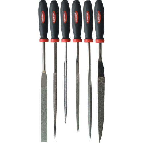 16cm Diamond File Set 120/140 GRAIN - 6PCE