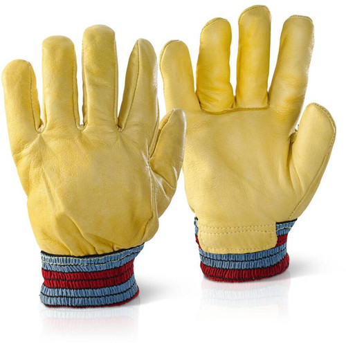 Beeswift Freezer Gloves One Piece Back Yellow