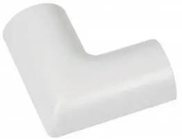 D-Line | Clip-Over Flat Bend | White 30x15mm Bag of 5