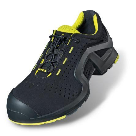 Uvex 1 x-tended Support S1 P SRC - Safety Shoes - Black/Lime - Size 3.5
