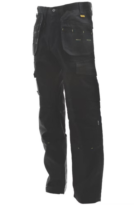 DeWalt Men's Polycotton Pro Tradesman Work Trouser - Black, 30W x 29L