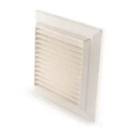 Blauberg UK External Vent Louvre Cover with Insect Screen For 100mm/4" Ducting