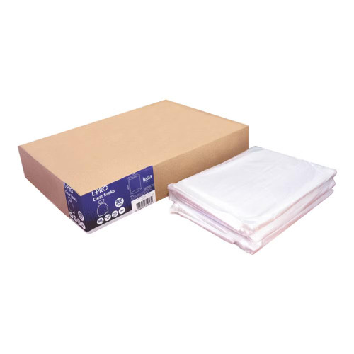 L-PRO Clear/Uncoloured 200 Refuse Sacks