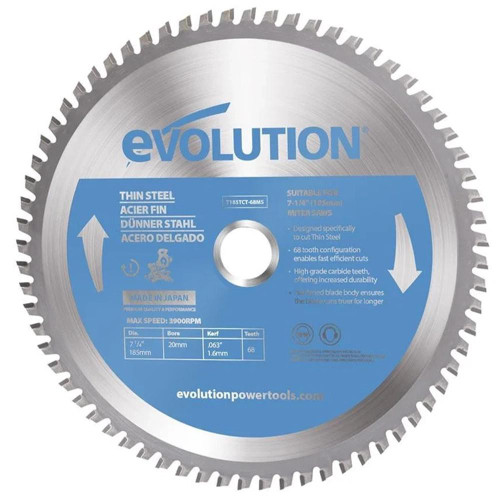 Evolution (T185TCT-68MS) - 185 mm Mitre Saw Blade