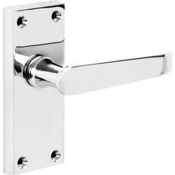 Designer Levers - Victorian Straight Lever Door Handles - Polished Chrome