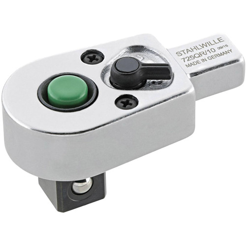 Stahlwille 725QR/4 Ratchet Wrench with Quick Release, Silver, 1/4-Inch - 9 x 12 mm