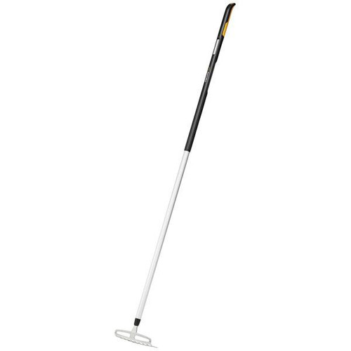 Fiskars 1027039 Xact Soil Rake M 400mm, Black/White
