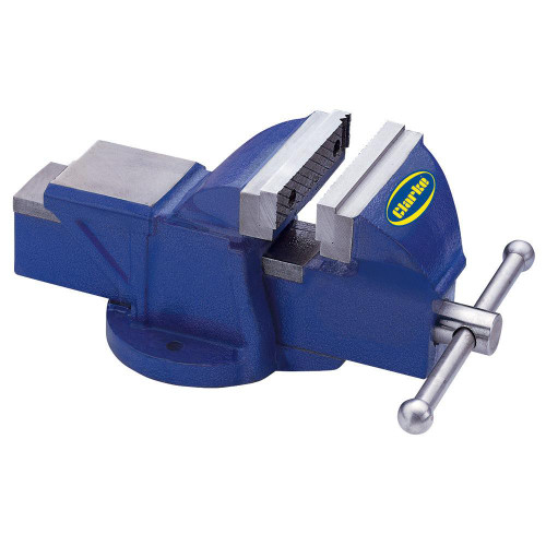 CLARKE METALWORK FIXED BENCH VICE 6" 150mm BLUE CV150BL