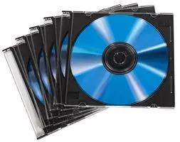 Hama Slim CD Jewel Case | Pack of 50 | Transparent/Black