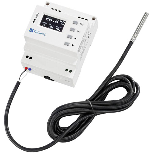 HTS 1000 DIN Rail Temperature Switch (Temperature Control) with Sensor, Cooling & Heating, 230 V Thermostat