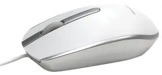 Accuratus M100 MAC USB Type C - USB Type C Wired Full Size Slim Apple Mac Mouse with Silver and Matt White Tactile Case