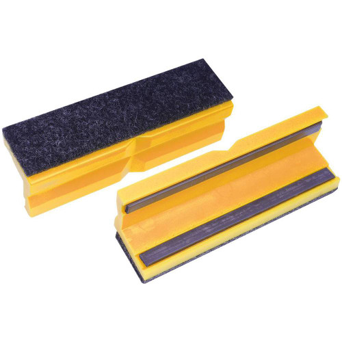 Bernstein Tools for Electronics Vice Jaws 100 mm Magnetic Protective Jaws Felt Coating Yellow