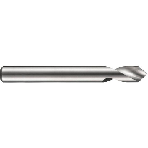 Dormer R1236.0 Series R123 Carbide 90° Short Spotting Drill Bit, Bright Finish, 6.00 mm x 66 mm