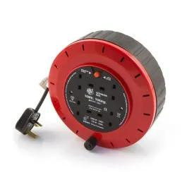 Schneider Electric Thorsman - 4 Socket Extension Lead Reel, 10m, 10A, 240V