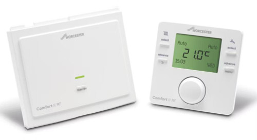 Worcester Bosch Comfort II Wireless Room Thermostat & Plug-In RF Receiver