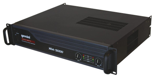Gemini XGA Series XGA-5000 Professional Quality PA System DJ Equipment Power Amplifier with 5000 Watt Instant Peak Power