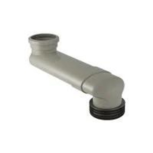 Geberit 388350291 Elbow Fitting PVC for Horizontal WC DN 90/100, Grey