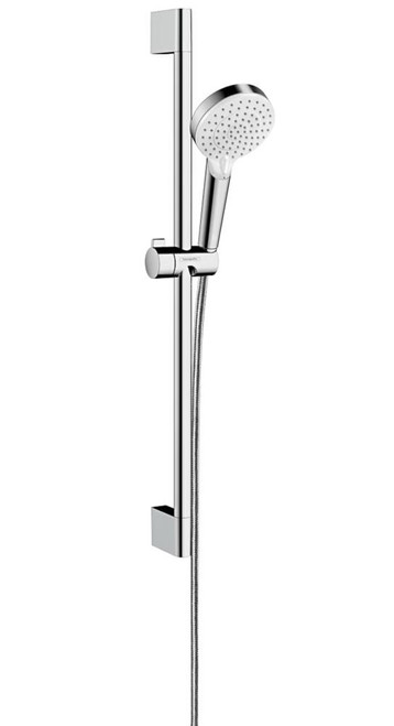 Hansgrohe Crometta Vario 100 Shower Set 0.65 m, 2 Spray Modes, White/Chrome