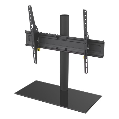 AVF Universal TV Base Stand with Tilt & Swivel - Fits TVs up to 65" / 45kg - VESA Compatible up to 600mm - Black Glass Base - Ideal Replacement for Lost or Wide TV Feet - Model B602BB