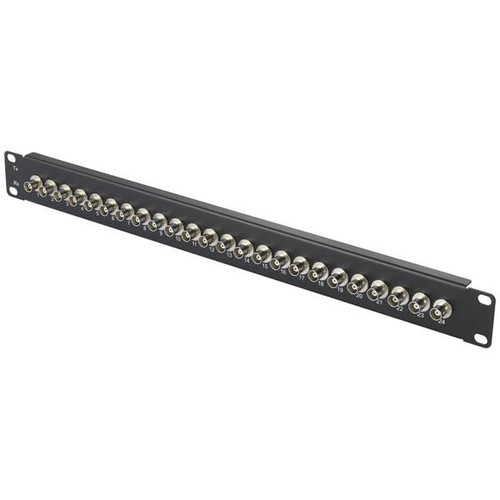 Renkforce 24 Port BNC Video Patch Panel, 1U Module Carrier for 19" Cabinets